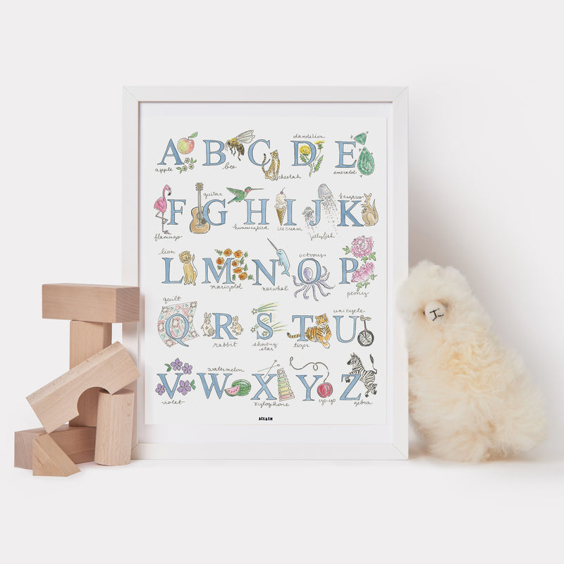 Letter Poster 60 X 95 Cm Initial Poster Letters, ABC Poster, Print